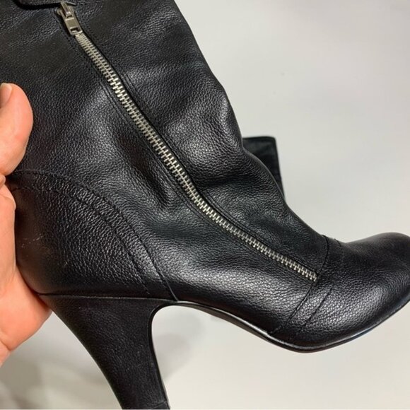 Steve Madden Equal rounded toe heeled leather boots - Picture 3 of 7